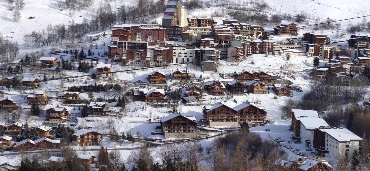 Апартаменты T2 Meuble Tourisme 3 Etoiles, Pied Des Pistes-Parking Prive Avec Balcon Et Superbe Vue Ле дез Альп Экстерьер фото